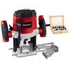 GrecoShop Fresatrice verticale 1100W con set 12 frese in box di legno - TH-RO 1100 E KIT - (Cod.:3622)