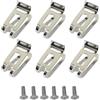 VrayKnol Clip per gancio per cintura, gancio di ricambio, gancio per cintura, 47 x 28 mm, adatto per avvitatore a batteria, avvitatore a percussione e altri utensili elettrici della serie 18 V, colore argento