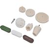 Haofy Kit di Ruote per Lucidatura in Flanella di Cotone Premium con Testina per Lucidare i Metalli, per Lucidare Acciaio Inossidabile, Vetro, Marmo, 10 Pezzi