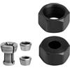 CYRENT 66 358 mm Collet Chuck Adapter M17 con dado, compatibile con router e macchine per incisione per conversione mandrino (pinza da 10 mm)