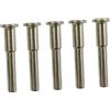 Kaeltsyn Mandrino per utensile rotante in acciaio con gambo da 3, 175 mm e 6 mm per la conversione trapani in macchine da taglio Confezione da 5 adattatori per mandrino per lama da