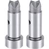 Haofy Testa del Martello Scaling 22mm 2 Pezzi Punta Estesa in Carburo di Acciaio Al Tungsteno per la Rimozione Pneumatica della Ruggine Compatibile con Martello Pneumatico a Tripla