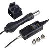 POOIQX Stazione di saldatura for rilavorazione da 750 W Stazione di saldatura con display digitale LCD for saldatore ad aria calda 2 in 1,Controllo della stabilità(8858 Hot Air Gun)