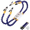 Hikaka Assistente di saldatura regolabile braccio Mano, per morsetto desktop non slip regolabile per utensile saldatura a braccio, per saldatura elettronica di riparazione elettronica (4 bracci, one size)