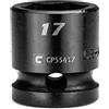 Capri Tools Bussola a impatto tozza da 17 mm, attacco da 1/2, 6 punti, metrica, CP55417