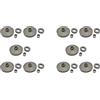 JUJIAN 10X Catena 3/8-7T Ruota Dentata Bordo con Motosega Frizione Tamburo per 45Cc 52Cc 58Cc Sostituzione Parti del Motore a Benzina