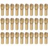 QUARKZMAN 30 Pezzi di Mandrini in Ottone da 1,8 Mm per Smerigliatrici Elettriche, Set di Punte per Trapano a Cambio Rapido per Utensili Rotanti, Diametro dell'Asta 4,3 Mm