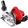 MELAQULY Fresatrice a fessura, 1800 W, elettrica per piastrelle, 18000r/min, fresatrice da parete (senza polvere), 125 mm, per pietra, marmo, cemento, legno