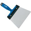 Ausonia - Spatola per rasare Inox cm 14 manico in plastica bimateriale