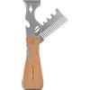 ROLLINGDOG Pulitore per pennelli 13 in 1, pieghevole, con manico in legno di faggio, include rullo per vernice, raschietto per vernice, estrattore per unghie