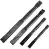 WEDO Set di 4 scalpelli piatti, 15,2 cm, 20,3 cm, 25,4 cm, 30,5 cm, grado industriale, acciaio CR-V, forgiato, trattamento termico, lucidatura superficiale nera