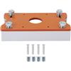 QANYEGN Base per taglierina per legno, staffa per slot base per fresa in lega di alluminio, staffa per scanalatura per fresa 2 in 1 per macchina da taglio con diametro interno 65 m
