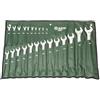 SATA Set di 23 chiavi combinate metriche, lucidate, 6-32 mm, con estremità a scatola sfalsata e rotolo portautensili durevole ST09027SJ