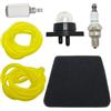UHESWQ Misura for Artigiano Stihl Poulan Mcculloch Jonsered 4 Tempi Trimmer Decespugliatore Soffiatori Aria Filtro Del Carburante Primer Lampadina Spark Plug Kit