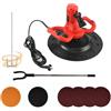ZengHeBloom Cazzuola Elettrica Per Lisciare Pareti Con Asta Di Miscelazione E Luce A Led,Miscelatore Per Calcestruzzo,80-600 Rpm,Cazzuola Per Intonaco E Malta, Levigatrice Per Pareti Con Asta Di Prolunga(Red)