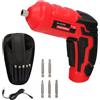WOLFPACK Avvitatore 4V con LED, custodia, 5 cacciaviti, batteria USB ricaricabile