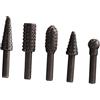 JECOMPRIS Set 5 Pezzi Testa Rotante per Trapano Elettrico per Intaglio Legno Lucidatura Foratura Utensili per Lavorazione del Legno in Acciaio Inox