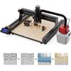 Twotrees TTC450 80W Router CNC 3 assi macchina per incisione taglio MDF, legno massello con 4 assi aspirapolvere fresa con aspirapolvere per ridurre i fumi