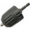 Kraftfeld Adattatore per trapano, mandrino 0,8 - 10 mm, senza chiave, esagonale, 1/4, testa esagonale da 0,8 - 10 mm, per avvitatore a batteria, ad esempio Bosch IXO