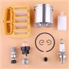 DORFEY Kit fasce elastiche pistone da 43 mm adatto for H-u-s-q-v-a-r-n-a 545 550XP, filtro aria carburante, pompetta di adescamento, valvola di decompressione, candela, ricambio for motosega