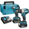 Makita Combopack 2 strumenti 18 V (DHP489 + DTD173) (2 x 5.0 Ah) - MAKITA DLX2528TJ