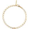 P D PAOLA Letter Bracelet Bracciale a maglie lettera oro (19, A)