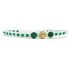 Samsara Cavigliera Tibetana Shamballa, Realizzata in Pietre per l'Estate, Comoda Pratica e Resistente, Cavigliere Regolabili Donna (AGATA VERDE filo bianco)