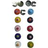 BLUSUPERSHOP 1 COPPIA COPRIBOTTONI 18 MM c6 SMALTO colore a scelta con MURRINE MURANO BAGNO ARGENTO COPRI BOTTONI tipo gemelli