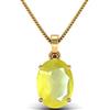 JAGDAMBA GEMS - Ciondolo in zaffiro giallo naturale non riscaldato da 5,25 ratti da 4,75 carati e qualità A+ per donne e uomini, pietra preziosa zaffiro giallo naturale, zaffiro giallo,, Pietra