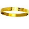 pierre lorren Braccialetto a forma di chiave greca antica, realizzato a mano, con motivo a chiave greca, braccialetto Eternity Infinity Success per le donne in oro giallo 18 kt Vermeil braccialetto geometrico