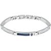 Maserati Bracciale Uomo in Acciaio, IP Blu, Collezione Iconic - JM423AVD22