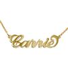 MyNameNecklace MYKA - Collana con nome personalizzato stile "Carrie" in Oro o Placcato Oro 18K o Argento 925 Personalizzabile in Corsivo Regalo per le Donne Mogli Madre Nonne Fidanzate (Oro Vermeil 18K)