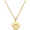 MeMeDIY Collana con Zampa di Cane Personalizzata per Donna Nome Inciso in Acciaio Inossidabile/Argento Sterling 925 1-4 Collana con Zampa di Gatto Gioiello Personalizzati (Oro)