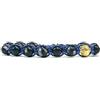 Samsara Bracciale in Tormalina Nera, Protezione dalle energie Negative- Bracciale Tibetano Uomo Donna - Filo in vari colori (FILO BLU)