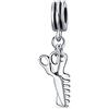 Bling Jewelry Moda Diva Hair Stylist Dresser Salon Comb Scissors Pendenti Goccia Bead Charm Per Donne .925 Argento Adatto A Bracciale Europeo