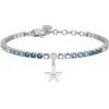 KIDULT - Bracciale Donna - Bracciale tennis azzurro con stella - 732323