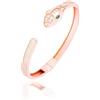 Sakrami Bracciale in Argento 925 a forma di Serpente con Zirconi da Donna Made in Italy + Confezione Regalo Personalizzata - Collana per Compleanno Regalo Anniversario
