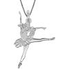 inSCINTILLE Collana Ballerina Danza Classica in Argento 925 con Ciondoli Vari Soggetti