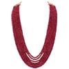 Ratnavali Jewels Collana di Gioielli in Filo di Perle di Quarzo Multicolore a 7 Linee da Donna