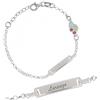 Sakrami Bracciale Argento 925 Bimbo Macchinina Smaltata Kids Collection + Confezione Regalo Personalizzata - Braccialetto per Nascita Comunione o Battesimo