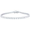 amorili Bracciale Tennis Uomo Donna in Argento 925 con Zirconi Vari Colori - Modello 4 Grif Alto 2,5 mm - Braccialetto Elegante Unisex