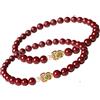SPAYEIM Bracciale cinabro FengShui Calabash, bracciale di ricchezza cinabro Fengshui, bracciale Feng Shui Calabash per ricchezza e protezione Amuleto di buona fortuna per donne/uomini (2pcs)