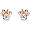 Minnie Orecchini in argento e oro rosa con pietra topo EF00469PAPRL.PS, Misura unica, Ottone, Zirconia cubica