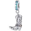YOUPO Ciondoli in argento sterling 925 western da cowboy vintage in pelle coraggiosa for bracciale Pandora for regali di Natale di compleanno da donna originali SCC2566