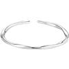 WIPPWER Braccialetti in argento, bracciali a catena, braccialetti Bracciale in argento for donna, bracciale rigido in argento sterling Bracciale rigido con amuleto aperto regolabile