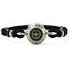 amorili Bracciale Uomo Bussola Rosa dei Venti in Acciaio Inox e Corda | Stile Nautico Marinaro | Accessorio Elegante e Sportivo | Idea Regalo per Amanti del Mare (nero)