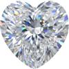 Moissanit Germany Moissanite a taglio a cuore 1 ct - VVS1 chiarezza, certificato GRA, 6.5 mm, Pietra preziosa, Moissanite