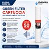 Cartuccia Sedimenti 50 Micron Green Filter 20
