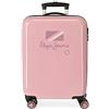Pepe Jeans Enso Pepe Jeans Holi Valigia da cabina rosa 38 x 55 x 20 cm Rigida ABS Chiusura a combinazione laterale 34 L 2 kg 4 ruote doppie equipaggiamento a mano, Rosa, Valigia da cabina