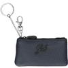 Gabs PORTA CHIAVI E PORTA SPICCI in pelle A BUSTINA CHIUSO da ZIP GKEY PLUS (INCHIOSTRO BLU)